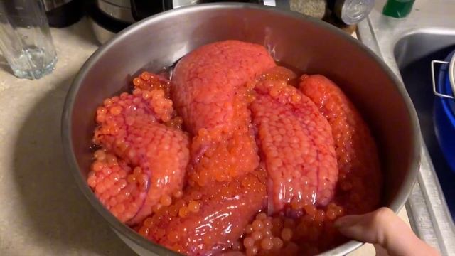 Солим красную Икру ( кета ) смотреть онлайн