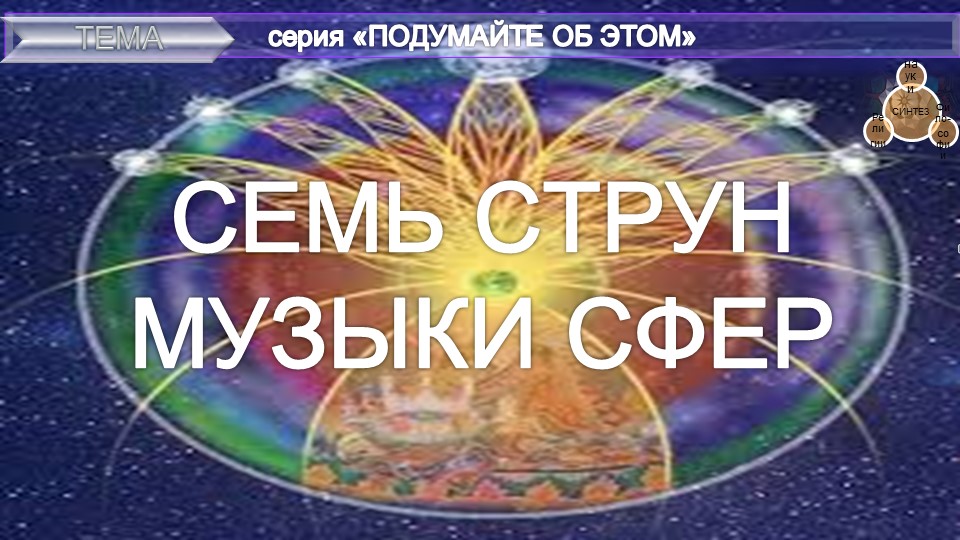 (19) СЕМЬ СТРУН МУЗЫКИ СФЕР из серии "Подумайте об этом!"