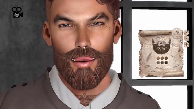 Magnificent GA.EG Bento Mesh Hipster Stache & Beard in Second Life смотреть онлайн