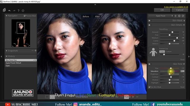 SkinFiner Tutorial : High End Skin Retouching in Photoshop Tutorial 2022 By @AnundoGraphicStudio смотреть онлайн