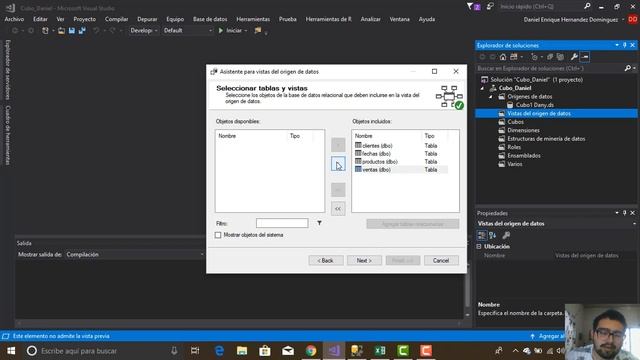 Como hacer un cubo en Visual Studio con SQL смотреть онлайн