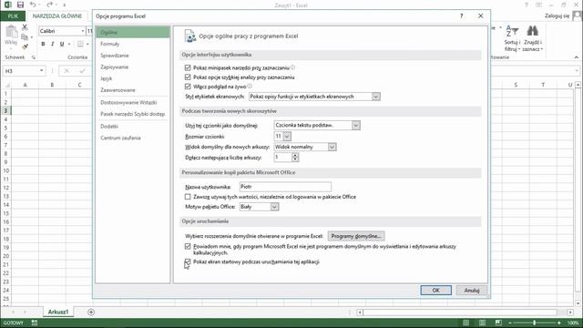 Excel Porady - Wyłączanie ekranu startowego w aplikacjach Office /#8/ смотреть онлайн
