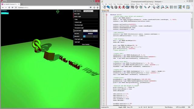 Introduction to THREE.js - 9 – Lighting Properties within THREE.js смотреть онлайн