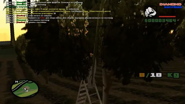 РАБОТА НА ЧАС - SAMP Diamond RP Sapphire #1 - Яблочный сад! [ Anton_Petruxov ] смотреть онлайн