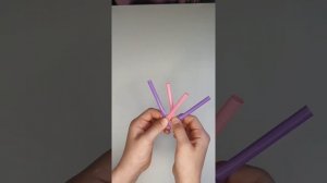 сердце из трубочек