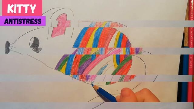 Как нарисовать антистресс Мышка. Результаты челленджа от Kitty Antistress. смотреть онлайн