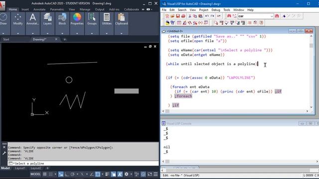 AUTOLISP | Autolisp for AutoCAD - Exercice - Create a complet programme_Course 11 смотреть онлайн