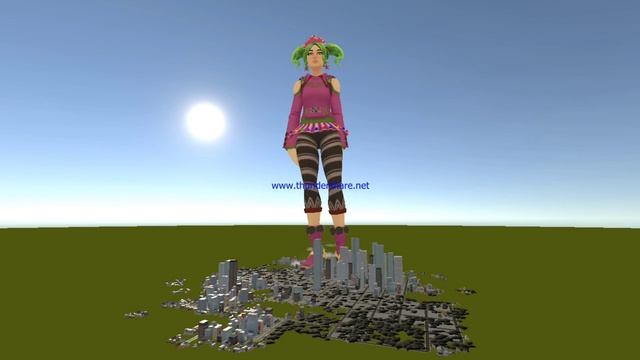 Giantess Zoey crushes a city - Sizebox [Gameplay] смотреть онлайн