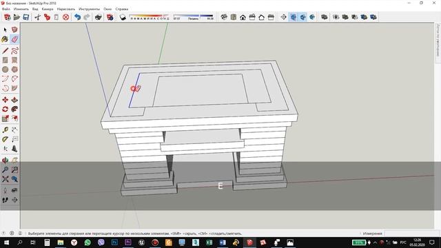 SketchUp. Рисование оболочки барбекю смотреть онлайн