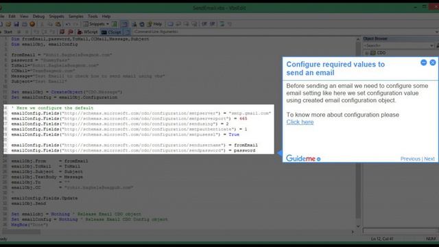 How to send an automated email using VBScript смотреть онлайн