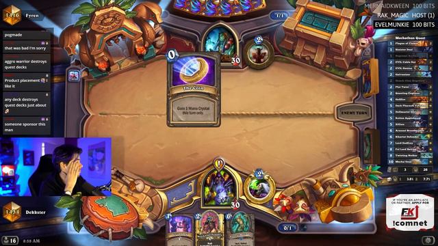 Quest Mecha'thun Plot Twist Warlock | Saviors of Uldum | Hearthstone | Dekkster смотреть онлайн