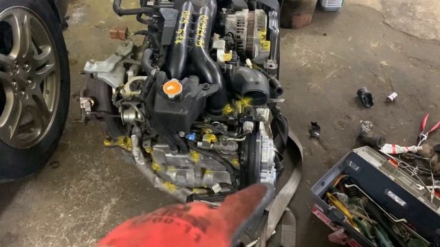 Замена мотора Subaru Legacy EJ20X в @RaceGarage