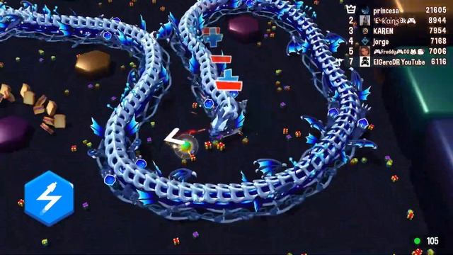 Snake Rivals Gameplay Snake Galaxy Dragon All Parts смотреть онлайн
