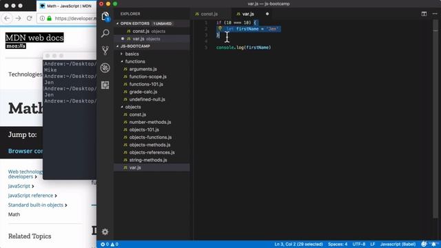 5. JavaScript Objects | 10 Bonus Variables with var смотреть онлайн