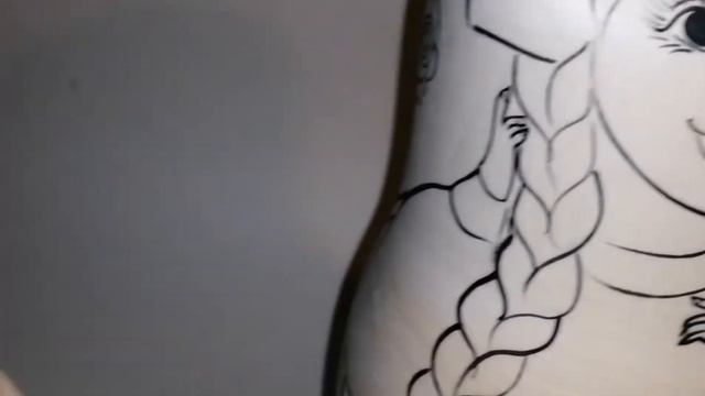 Раскраска - матрешка. смотреть онлайн