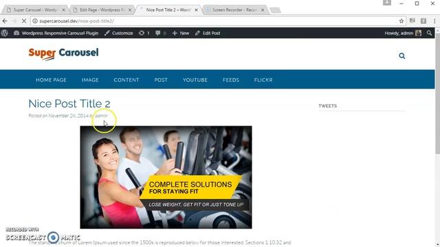 Super Post Carousel Using WordPress Super Carousel Plugin смотреть онлайн