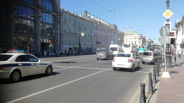EVRO в Санкт-Петербурге Невский перекрыт... Прогулки по Питеру смотреть онлайн