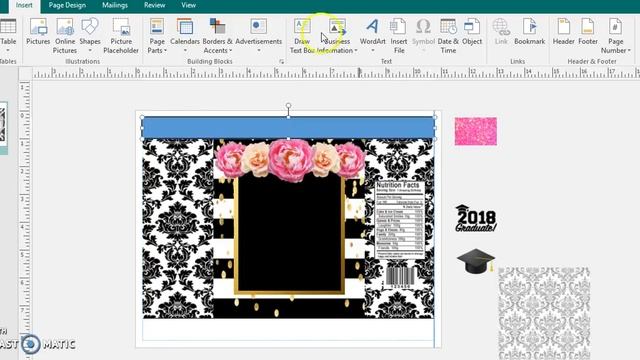 Pink and Black Graduation themed chip bag смотреть онлайн