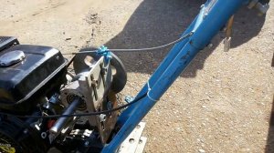 МОТОБЛОК... Снижаем скорость путем установки ШКИВА. Замена двигателя.