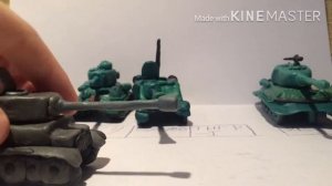 Танки из пластилина!!!!!!