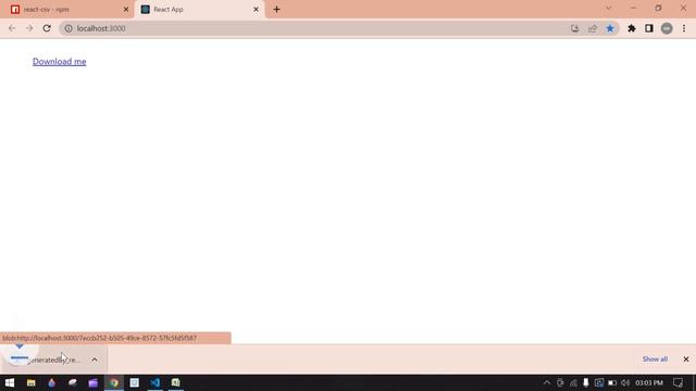 Convert Array of Object Data to CSV file in React Js || Convert Array of Object to csv in React смотреть онлайн