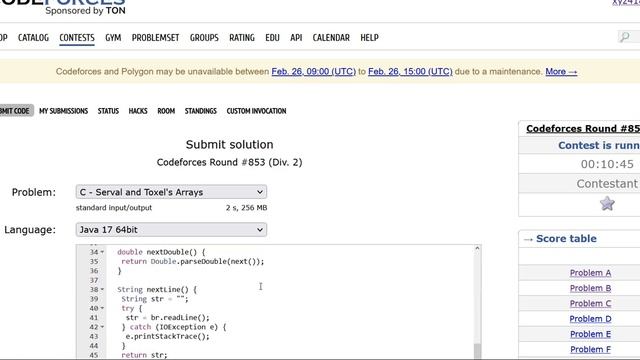 C. Serval and Toxel's Arrays with source code_Codeforces Solution round #853(Div. 2) in Java смотреть онлайн