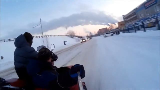 Honda XL600V Transalp sidecar.Зимой на мотоцикле смотреть онлайн