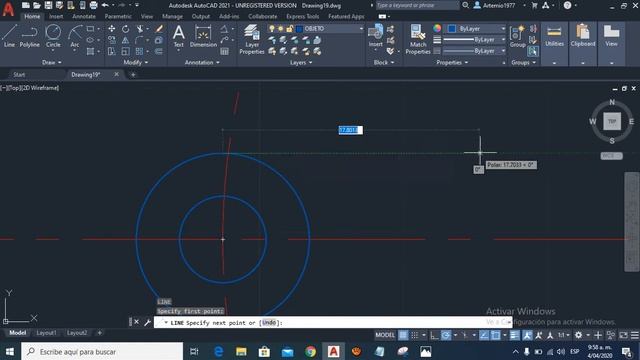 Ejercicios AutoCAD 2021 - Comando Array con Tangentes смотреть онлайн