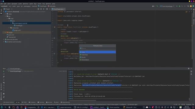 How to create a simple 1.19.4 Minecraft plugin in paper with commands | Java ☕| 2023 Tutorial смотреть онлайн