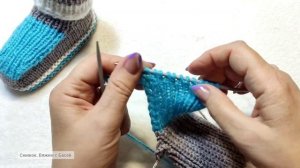 ? Детские носочки на 14-16 размер ➡️ МК‼️На двух спицах и без шва на подошве ?