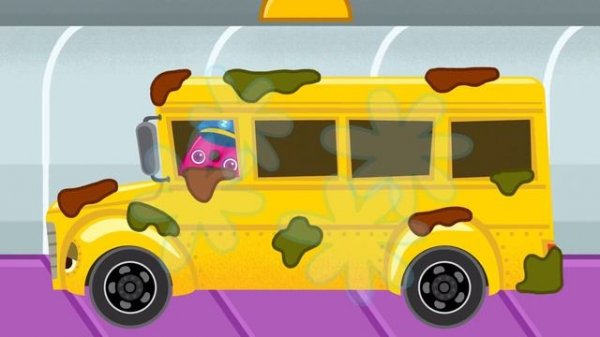 Car wash song for kids - amazing automatic car wash machine!