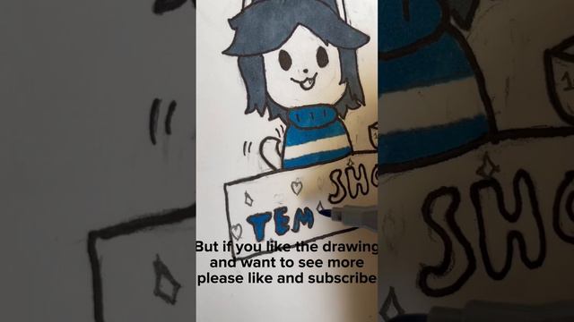 I drew Temmie from Undertale (first video!) смотреть онлайн