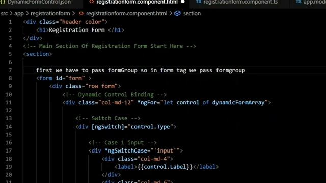 Dynamic Form Creation Part -4 | Reactive FormGroup & FormControls | dynamic form angular | Angular смотреть онлайн