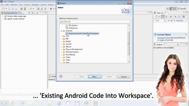 How To Import An Android Project Into Eclipse Workspace