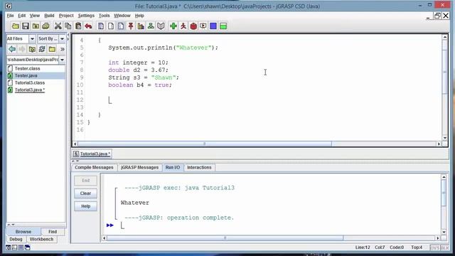 Java for Beginners 3 : Printing and All about Variables смотреть онлайн