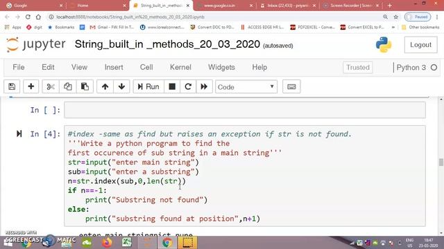 String in built methods Part II using Python смотреть онлайн