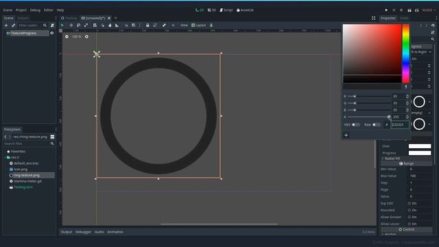 Creating a circular meter using a single Godot 3 Control Node смотреть онлайн