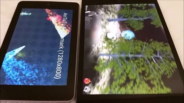Antutu v5 Tegra 3(Nexus 7) v.s Tegra K1(Nexus 9) Android 5.0 benchmark test 跑分 смотреть онлайн