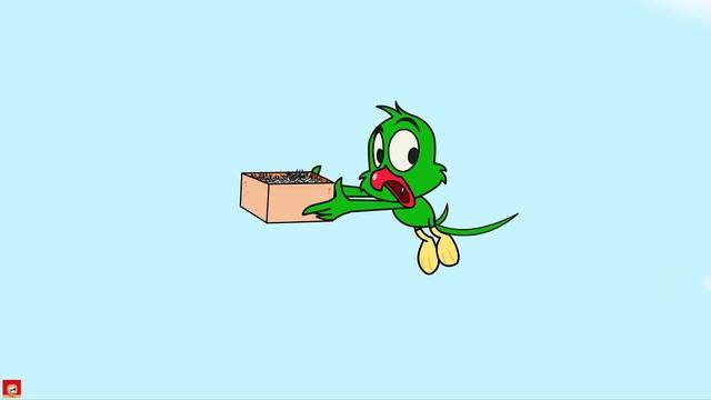 Kedi Ve Papağancık - Bebek Kuşlar, Sevimli Kediler, Yavru Köpekler Ve Robotlar|Komik Çizgi Filmleri