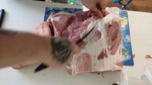 Разделка свиной ноги