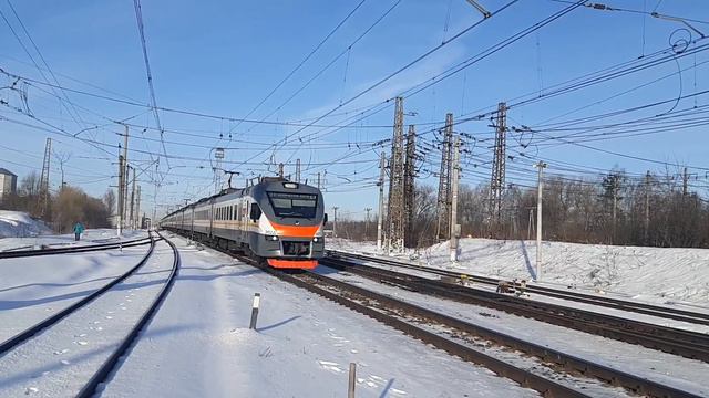 Электропоезд ЭП2Д-0072 станция Кубинка-1 до Белорусского вокзала. 04.04.2022. смотреть онлайн