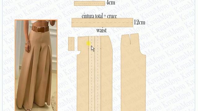PANTALON PALAZZO CON TABLAS ENCONTRADAS смотреть онлайн