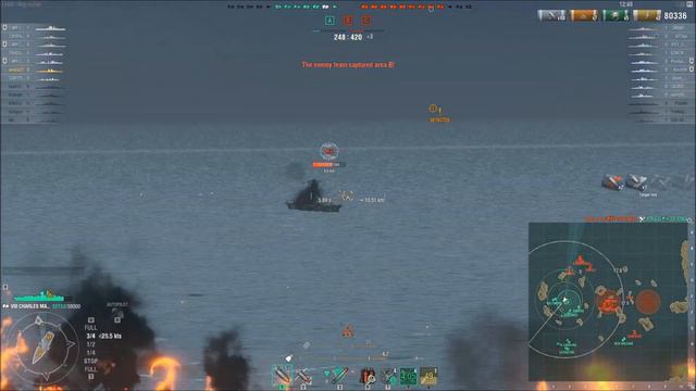Charles Martel Top Damage EU || World of Warships смотреть онлайн