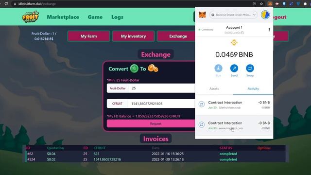 Idle Fruit Farm withdraw then cash out to busd (when still ORACLE) смотреть онлайн