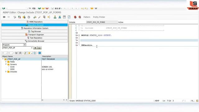 Modal Dialog box in Module Pool Programming | Pop Up screen in ABAP | Modal Dialog Box in ABAP смотреть онлайн