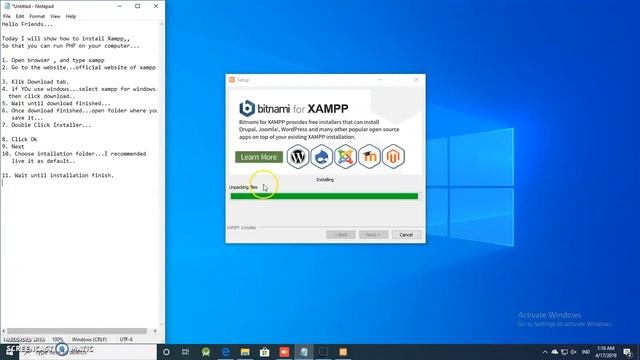 1. PHP Tutorial - Install XAMPP смотреть онлайн