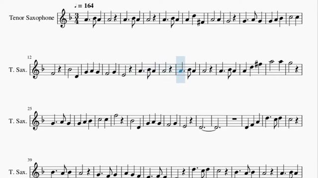 Tenor Sax Sheet Music: How to play Lacrimosa of DANA (Ys VIII) by Yukihiro Jindo смотреть онлайн