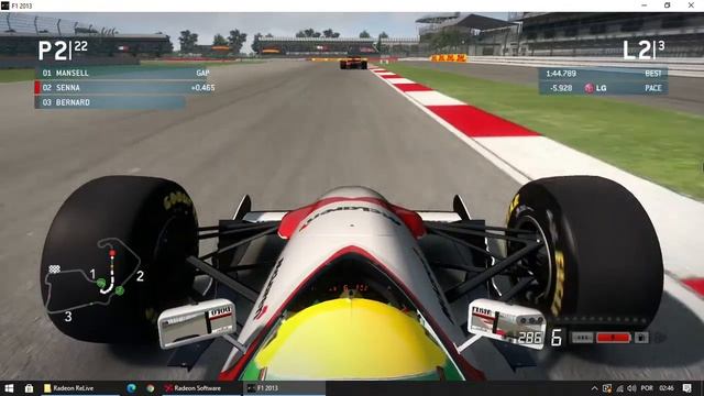 F1 2013 SILVERSTONE (MOD 90) / BATTLE SENNA MCLAREN X MANSELL FERRARI 1990 смотреть онлайн