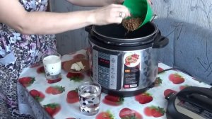 Гречневая каша с молоком в мультиварке-скороварке REDMOND RMC-PM380